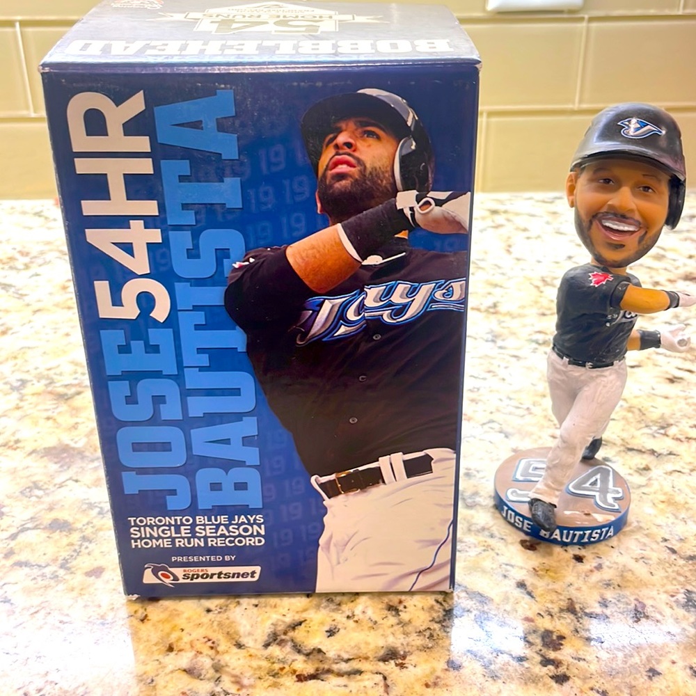 Unopen, Jose Bautista 54 Homerun bubblehead new in box